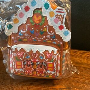 Loungefly Mickey & Minnie Gingerbread House Backpack